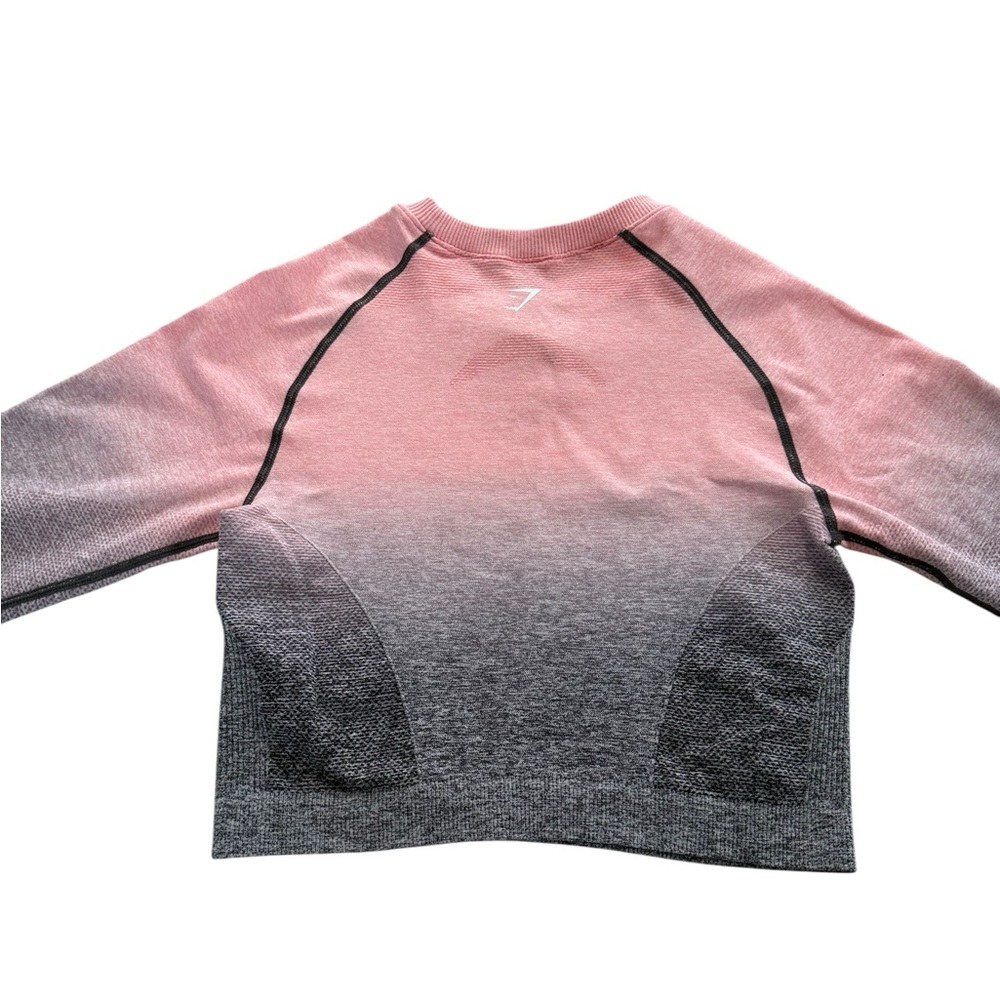 Gymshark Ombre Long Sleeve Crop Top - Size M - Picture 8 of 10